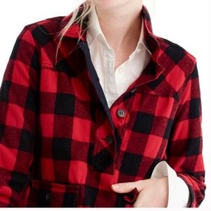 J. Crew | Red Buffalo Check Wool Pullover